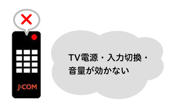 TVの操作ができない